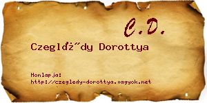 Czeglédy Dorottya névjegykártya