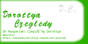 dorottya czegledy business card